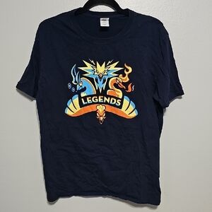 Legends L Navy Blue Pokemon Graphic T-Shirt
